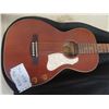 Image 2 : Art + Lutherie Canada Electric 6 String Parlour Guitar - Roadhouse Havana Brown with Case