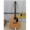 Image 1 : New Harley Benton Electric Accoustic Guitar CL0285CEWN - Solid Sitka Top/Wlanut Sides, Bottom, Bone 