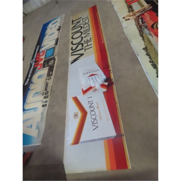 Viscount Cigarette Fiberglass Sign - 2 Pieces 30" x 140"