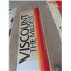 Image 3 : Viscount Cigarette Fiberglass Sign - 2 Pieces 30" x 140"