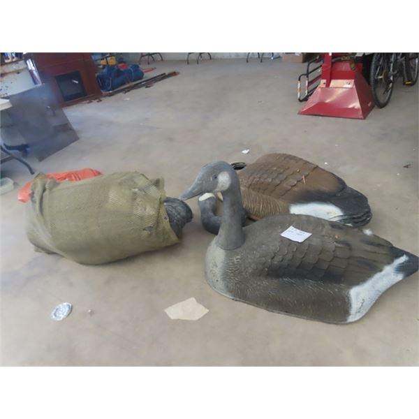 11 Large Canadian Goose Decoys- Complete Body + Head 40" x 20" X 28"