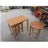 Image 1 : Stand with Folding Stands Tucked Underneath- 1 Big Stand 22" x 24" x 16" , 4 Smaller 19" x 15" Wide
