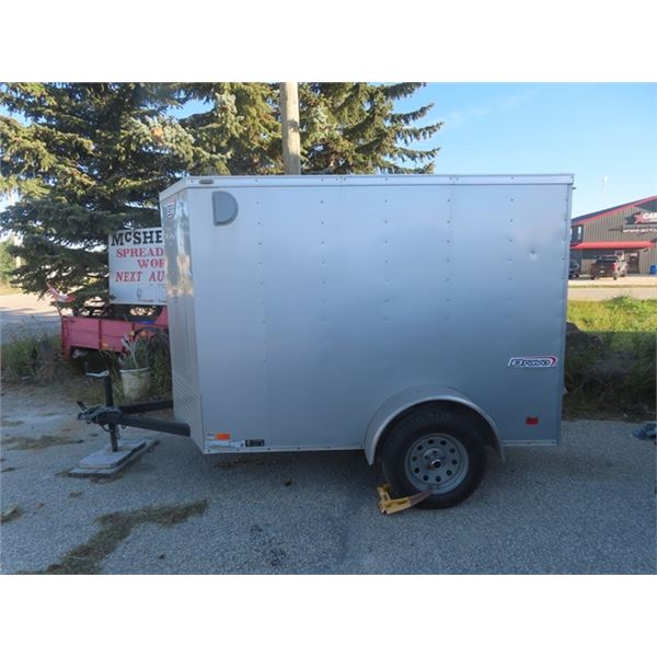 2015 Bravo BT 10' Enclosed Bumper Hitch Trailer Draw Bridge Rear Door