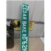 Image 3 : US Army Gas Can & Cedar Bake Road Sign 2 Sided 6" x 36"