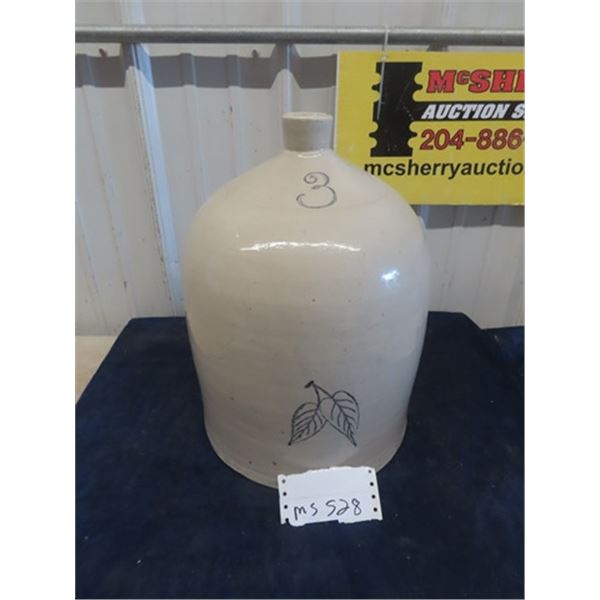 3 Gal REd wing Beehive Jug