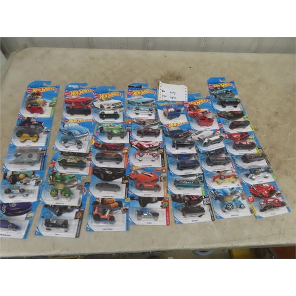 36 Hot Wheels in Packages