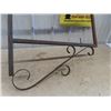 Image 2 : Metal with Wrought Iron Decor Sign Frame - Sign Insert Size 13" x 29"