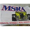 Image 2 : MSRA Flag 33" x 62" & 3 Modern Metal Hot Rod + Ford Signs