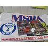 Image 3 : MSRA Flag 33" x 62" & 3 Modern Metal Hot Rod + Ford Signs