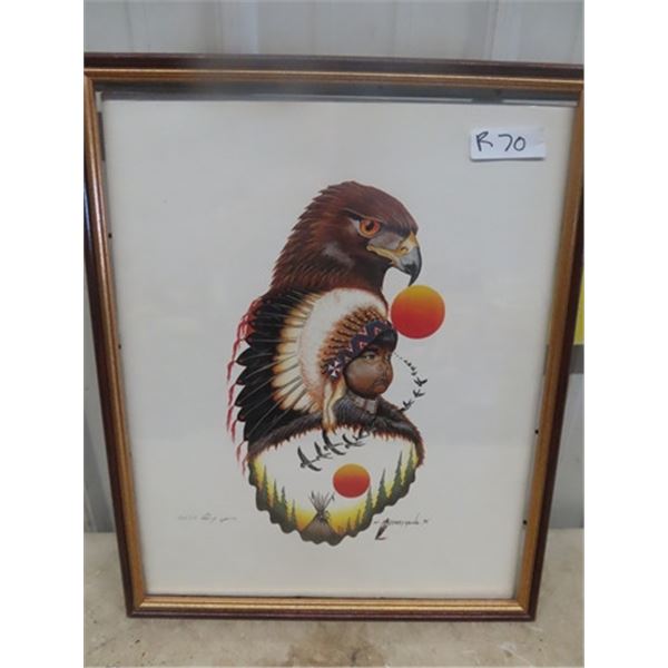 Indigenous Art Limited Print by Garry Young - Signed 17" x 21"