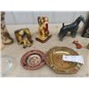 Image 3 : Ornaments, Chalkware, Brass, Wooden Carved Duck, Ashtray plus more