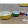 Image 3 : 3  Pyrex Mixing Bowls & 6 Fire King Mugs