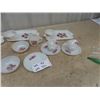 Image 4 : Fire King Tea + Sandwich Server Milk Glass Prim Rose