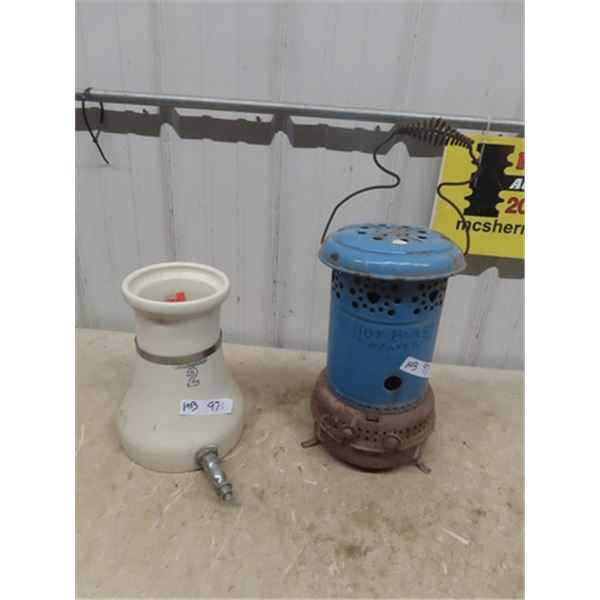 2 Gal Crock with Spigot & Hot Blast Kerosene Heater