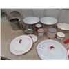 Image 3 : Enamel Ware Dishes, Strainer, Sifter