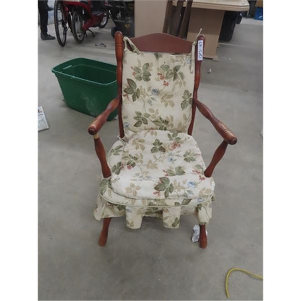 Wooden Chair with Cushion