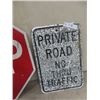 Image 3 : Traffic Signs ; 1) Stop, 1) Private Road