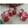Image 1 : 5 Metal Gas Cans