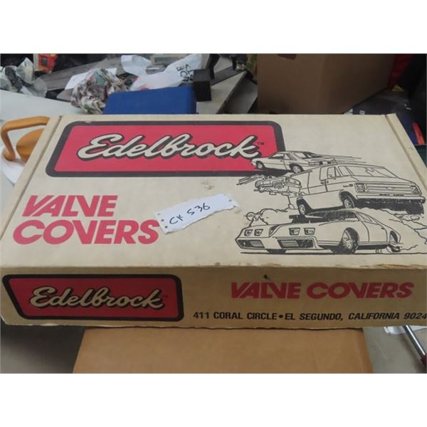 New Old Stock Edelbrock Valve Covers