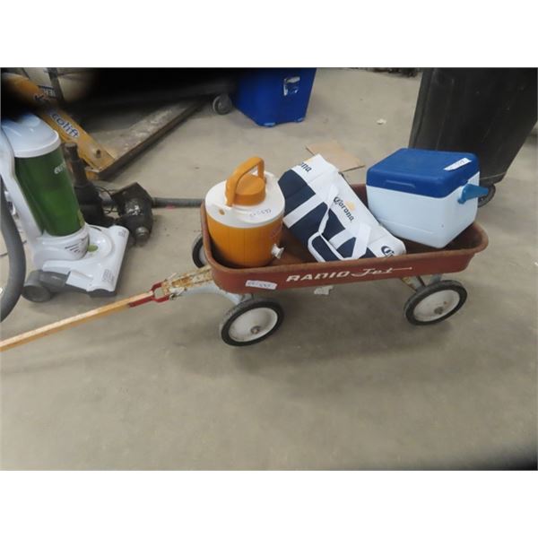 Radio Jet Childrens' Wagon, Camping Cooler, Beverage Cooler