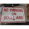 Image 1 : Vintage Metal No Parking Sign 12" x 18"