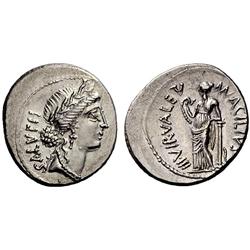 Roman Rep., Mn. Acilius Glabrio. Denarius 49