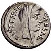 Image 2 : Roman Rep., J. Caesar & P. S. Macer. Denarius 44