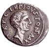 Image 2 : Roman Rep., M. A. Lepidus and Octavian. Denarius 42