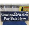 Image 1 : Vintage Porcelain Ford Genuine Parts Sign 13" x 36"