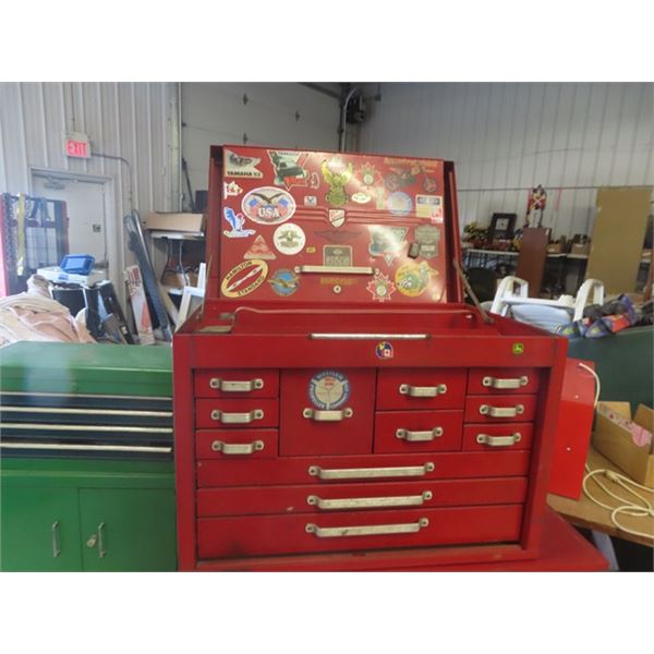 Metal Top Tool Cabinet 12 Drawer plus Top