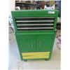 Image 1 : Metal Top + Bottom Tool Cabinet Painted John Deere Colors