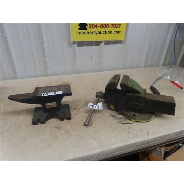 21 lb Anvil & #4 Vice