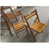 Image 2 : Wooden Step Ladder & 2 Wooden Folding Chairs