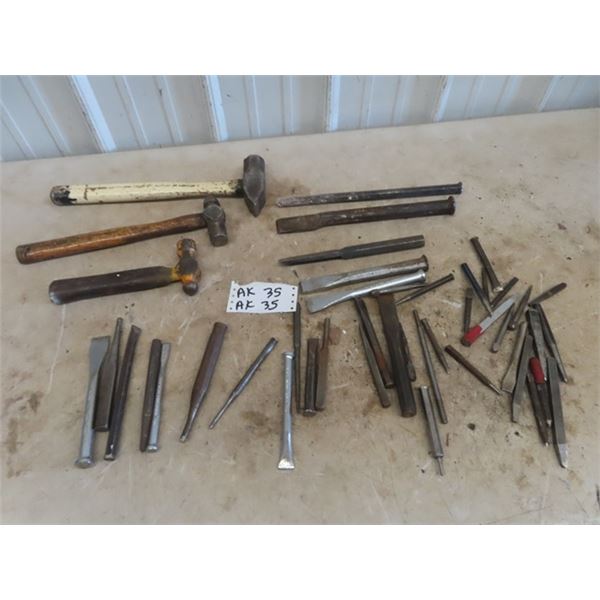 Chisels, Punches, Ball Pin Hammer