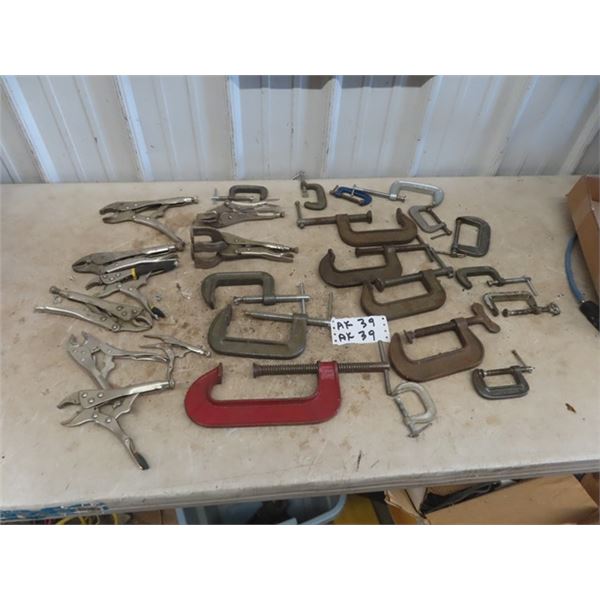Vice Grips, Welding Grips, C Clamps McSherry Auction Service Ltd.