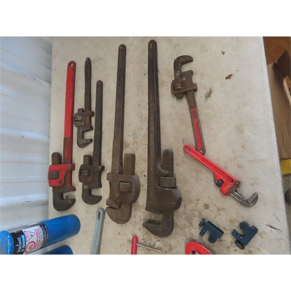 Pipe Wrenches - 1 Aluminum, Pipe/Tube Cutter, Propane Torch & Soldering Gun