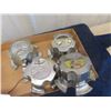 Image 3 : 4 Chevy Hub Covers, 3 Vintage Auto Lights