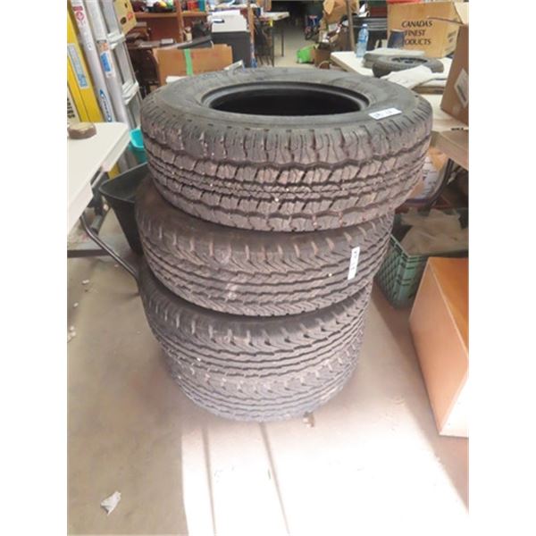 4 UniRoyal CT 245 / 75 R 16 Tires - Good Tread but Age Crack on SIde Walls