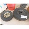 Image 3 : Wheel Barrow Tire, Dolly Tire, Roll of Twine, Extension Cords plus more