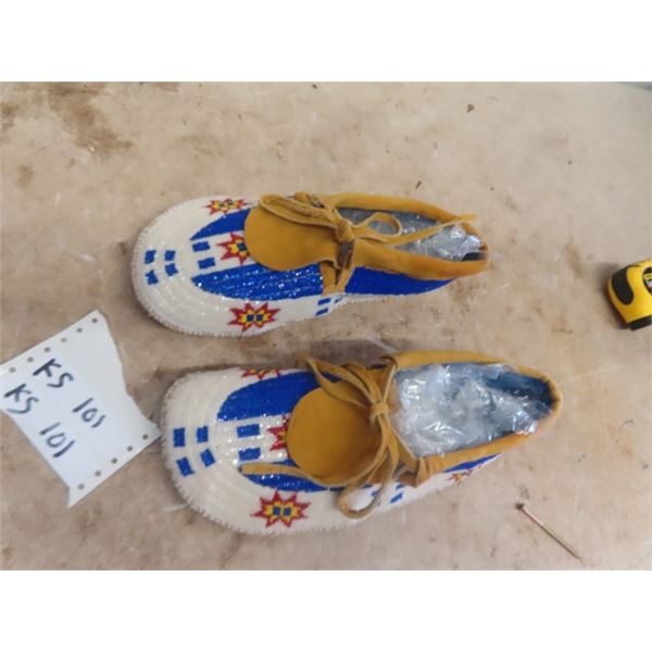 Never Worn Glass Beaded Moccassins