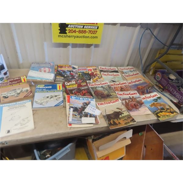 70's Fish Gear Magazine, Motorcycle Magazine, Haynes Repair Manuals