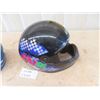 Image 2 : Blue Sparkle Snowmobile Helmet with Polaris Decals & LAzer Snowmobile Helmet