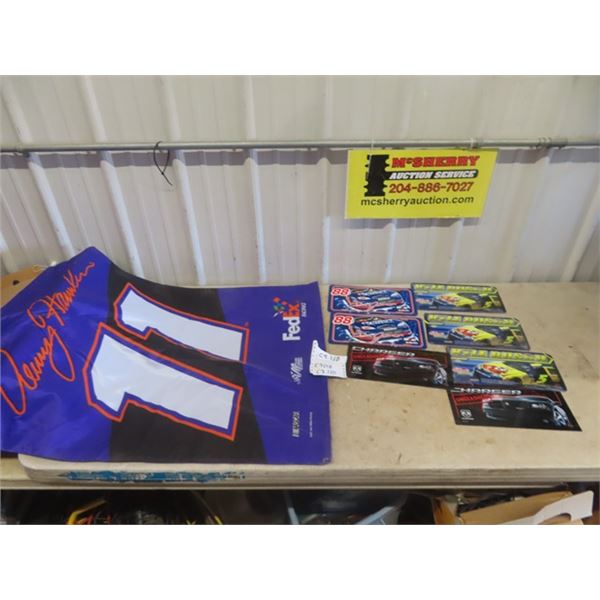 Nascar Banner & License Plates