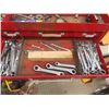 Image 6 : Tool Box with Tools; Wrenches Screwdrivers plus more