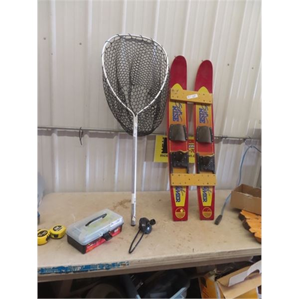 Fishing Net, Water Skis, Tackle Box