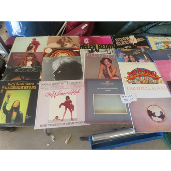 Over 50 Records - Various Artists - some Rock but mostly mix ; Men at Work, Eddy Manning plus more