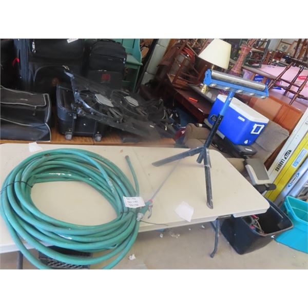 Rubber Hose, Roller Stand, Spray Wand
