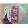 Image 2 : Vintage Plastic Grape Crush Embossed Sign 9.5" x 18"