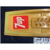 Image 2 : Vintage Plastic 7 Up Thermometer  6" x 17"