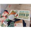 Image 5 : Vintage 7 UP Collectibles; Coaster with Super , Menus, Paper Advertising, Cups, Menu Paper Labels pl